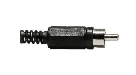 RCA Tulp connector 2-polig male zwart 02